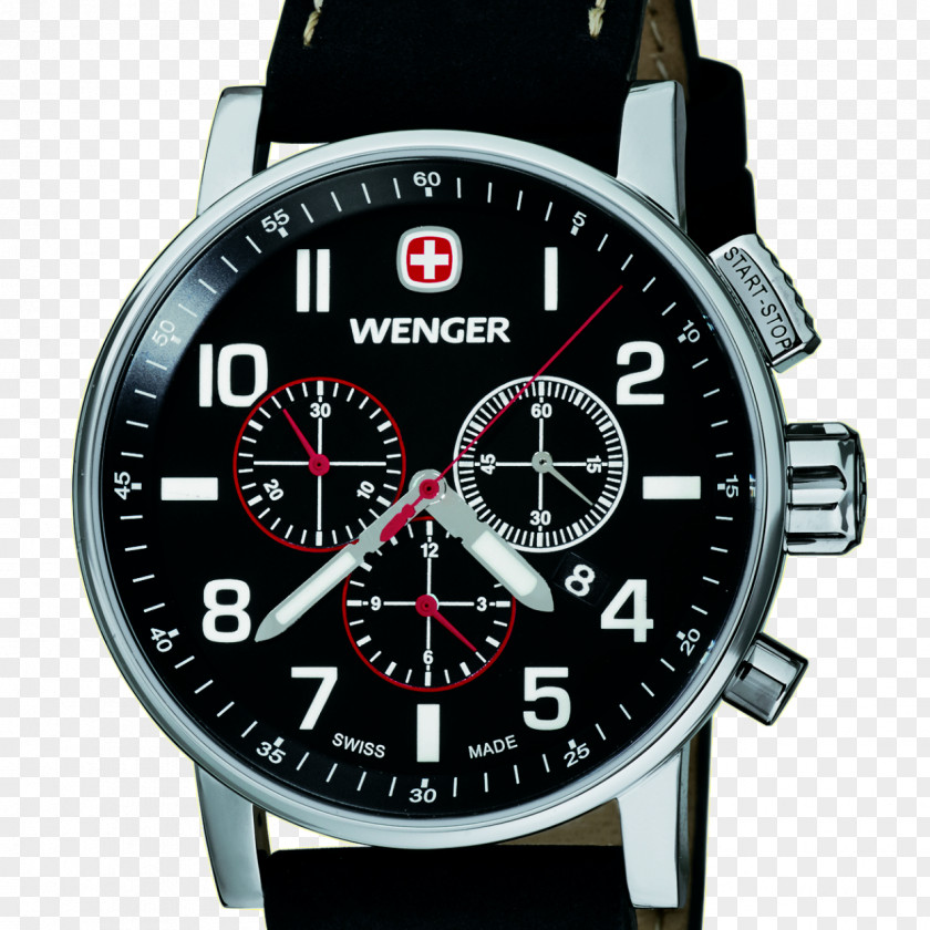 Watch Wenger Chronograph Swiss Made Strap PNG