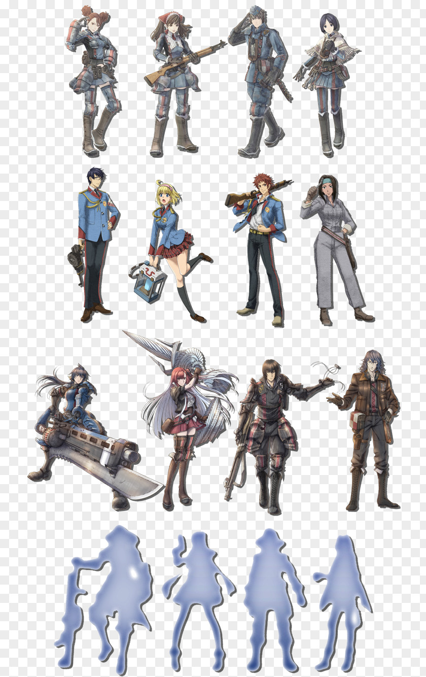 Acr Silhouette Valkyria Chronicles 3: Unrecorded Figurine Action & Toy Figures Character Cartoon PNG