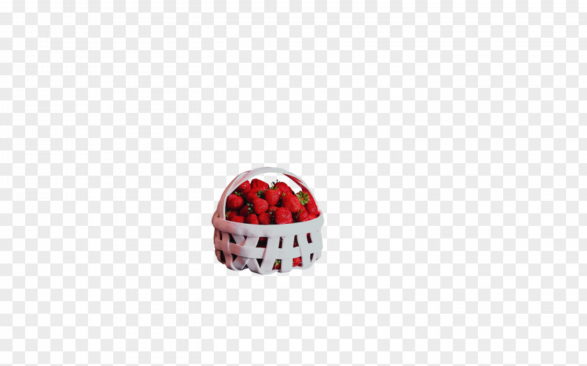 Strawberry Basket Red Amorodo Pattern PNG