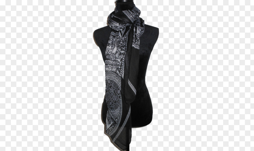 Black Scarf M PNG