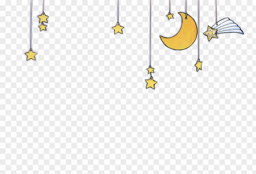 Cartoon Moon Star Background Download PNG