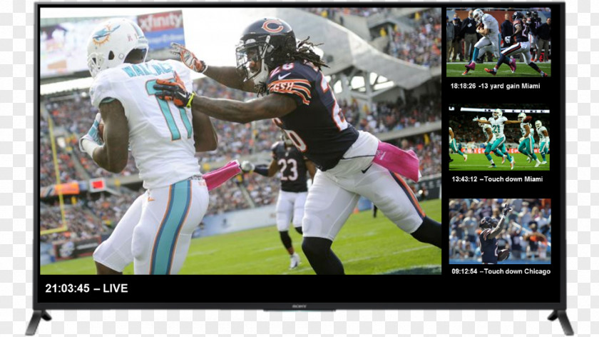 Chicago Bears Miami Dolphins Touchdown Pass Stadium PNG