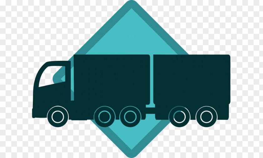 Electric Blue Garbage Truck Background Green PNG