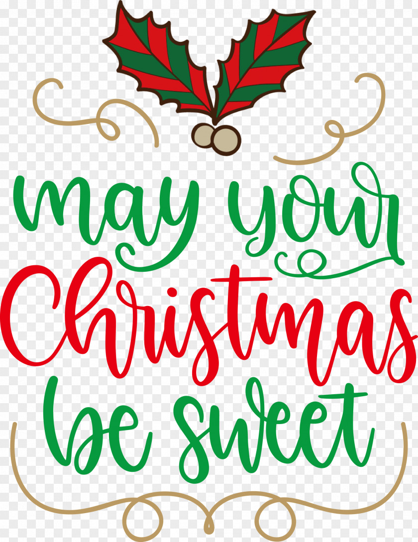 May Your Christmas Be Sweet Wishes PNG
