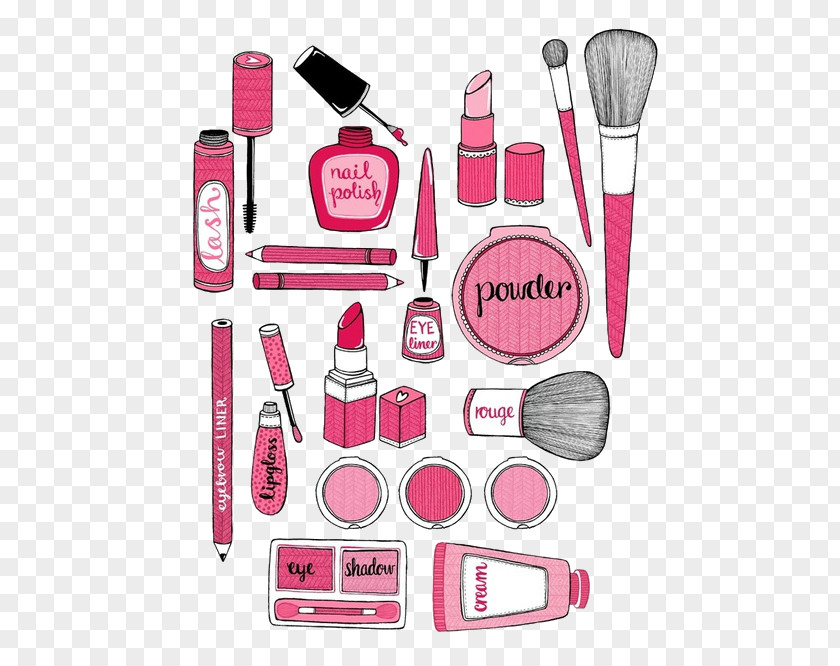 Messy Art Supplies Tumblr Cosmetics Illustration Drawing Clip Make-up Artist PNG