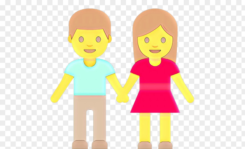 Sharing Holding Hands Friendship Cartoon PNG