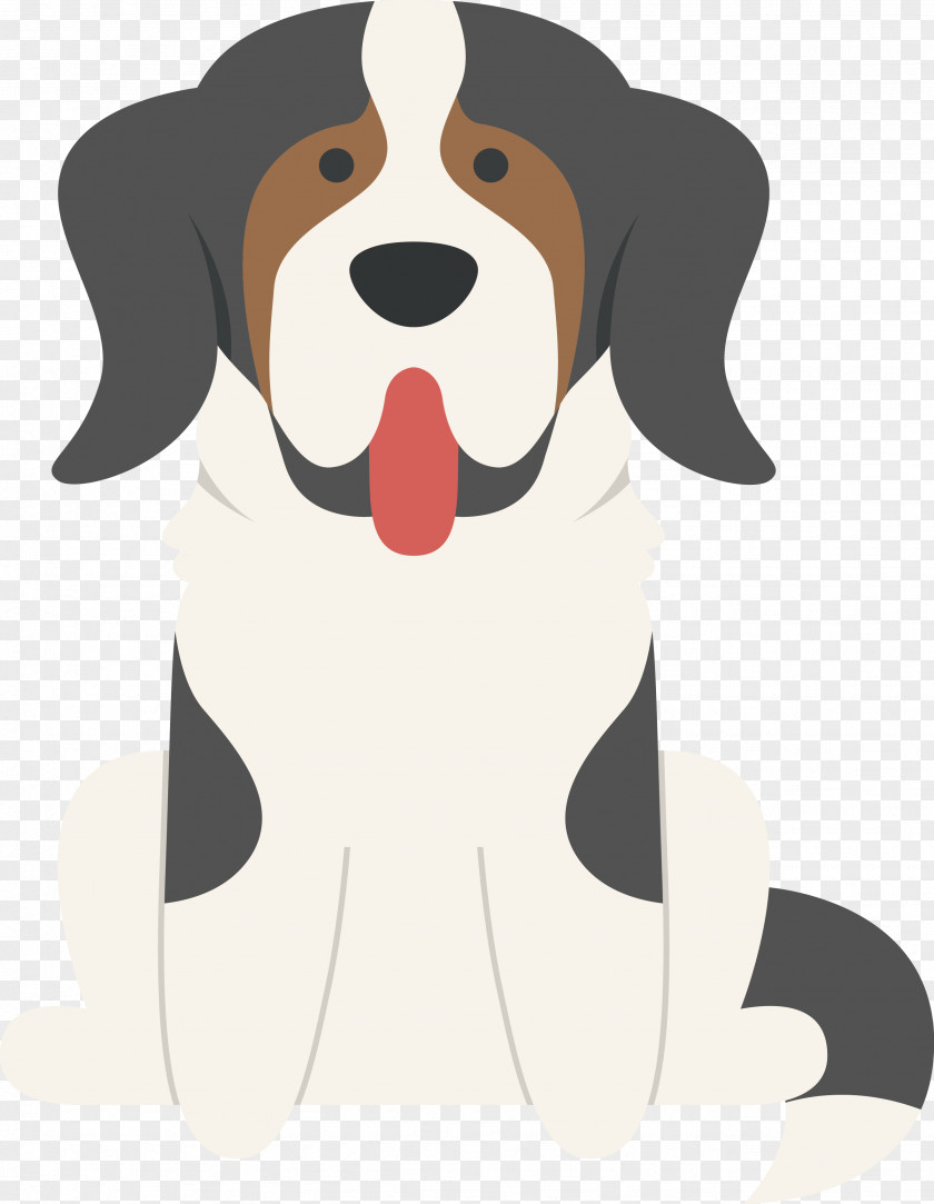Vector Cute Puppy Beagle Basset Hound Pug Bulldog Border Collie PNG