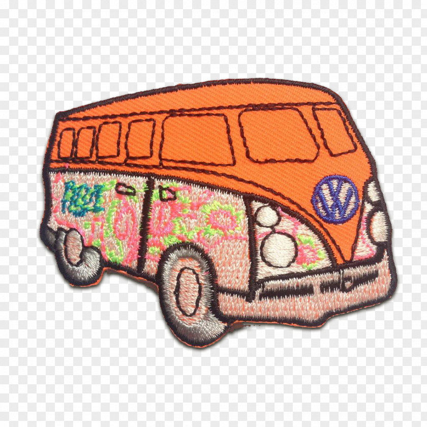 Hippie Bus Embroidered Patch Car Motorcycle Club Embroidery PNG