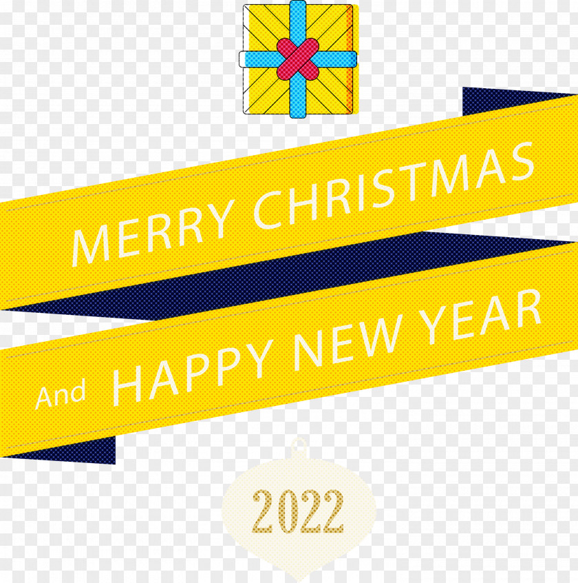 Merr Christmas Happy New Year 2022 PNG