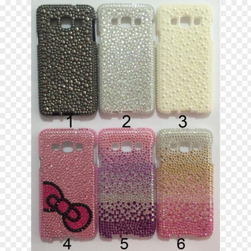 Cases Mobile Phone Accessories Pink M Bling-bling Rectangle Glitter PNG