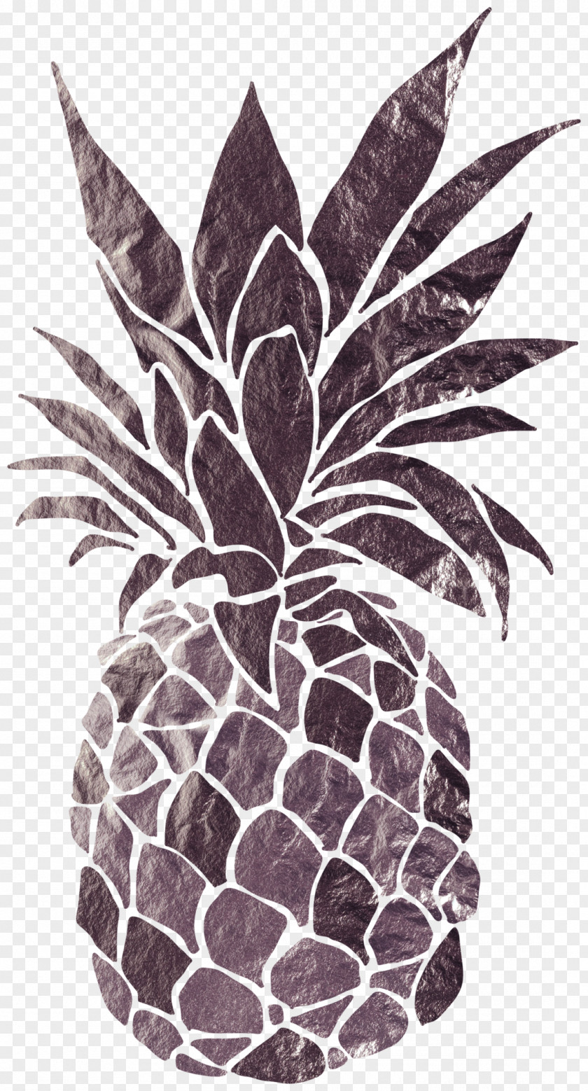 Real Foil Canvas Print Painting Pineapple PNG