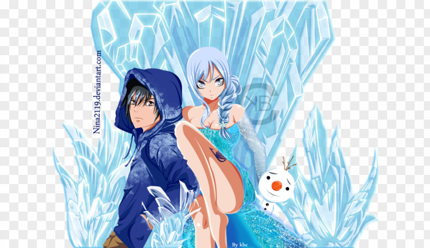 Romantic And Beautiful Juvia Lockser Elsa Olaf Gray Fullbuster Natsu Dragneel PNG