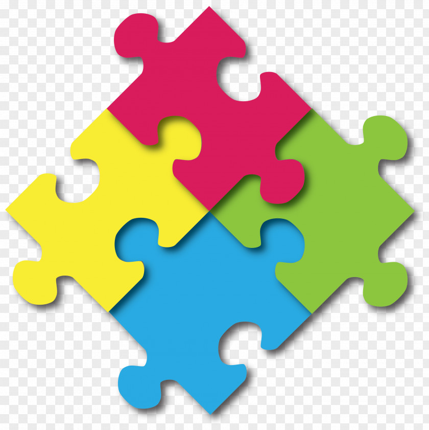 Autism Banner Jigsaw Puzzles Presentation Slide Diagram PNG