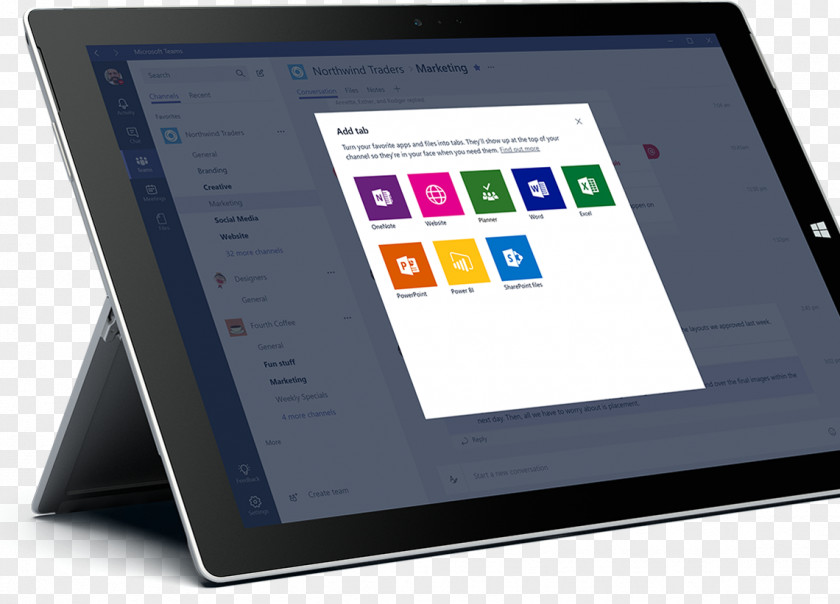 Enterprise X Chin Tablet Computers Microsoft Teams Office 365 PNG