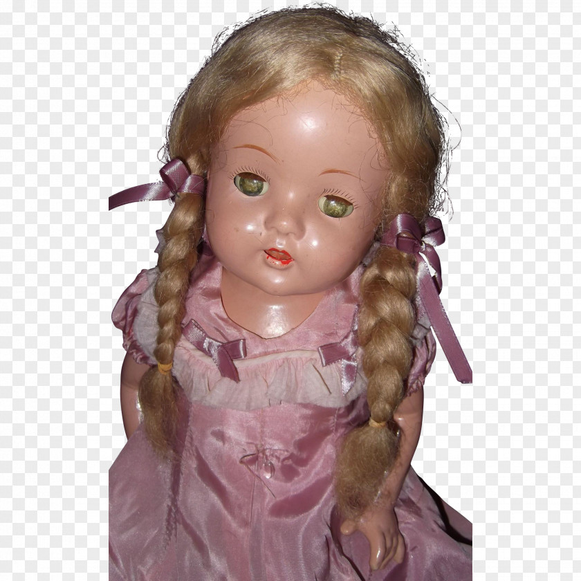 Doll Child Toddler Brown Hair PNG