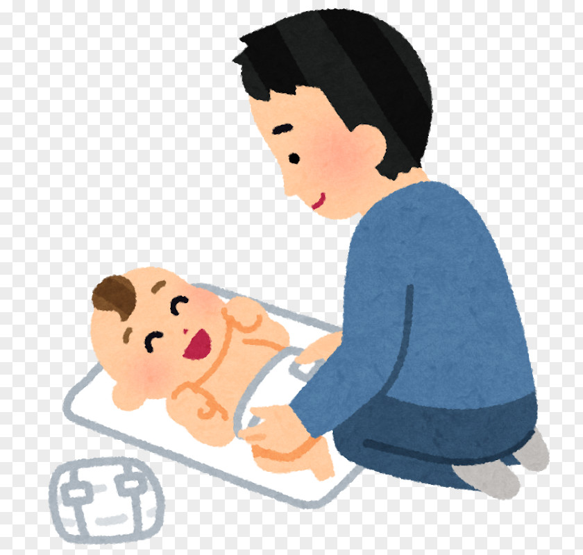 Man 育児 Parental Leave Diaper Father Parenting PNG