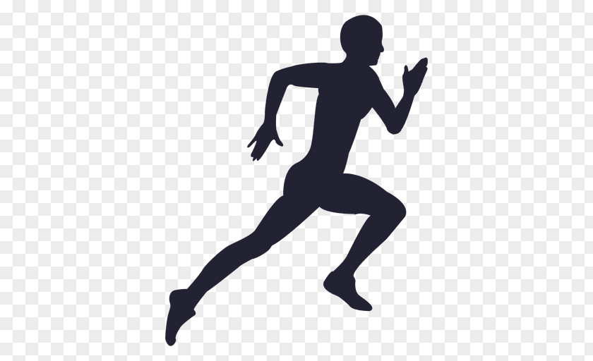 Athlete Silhouette Hard Drives Running Sport Clip Art PNG