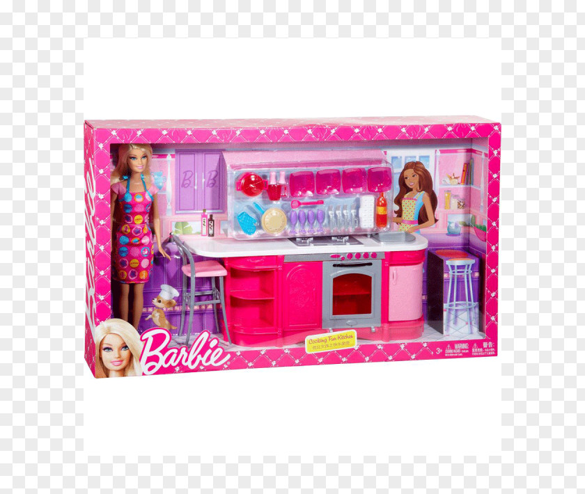 Barbie Kitchen Doll Toy Mattel PNG