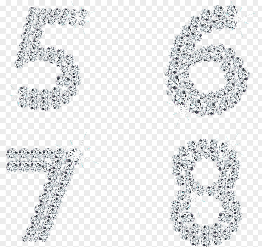Diamond Euclidean Vector Graphics Numerical Digit Jewellery PNG