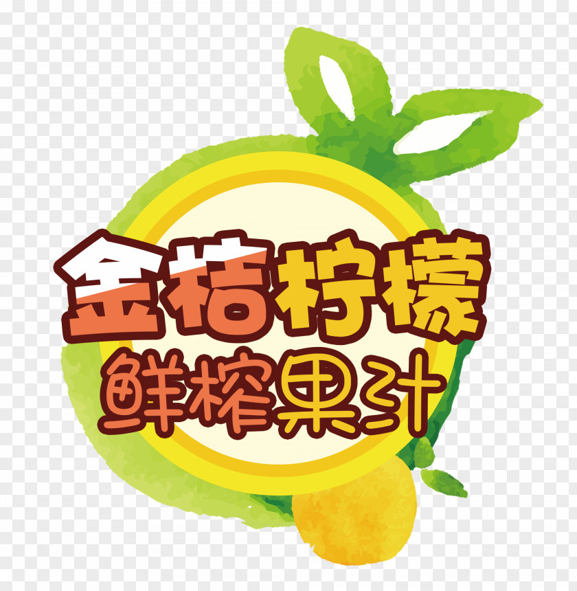 Kumquat Fresh Lemon Juice Clip Art PNG