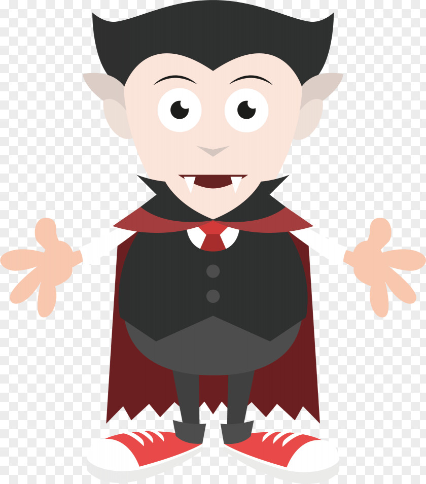 Vector Painted Vampire Drawing Illustration PNG