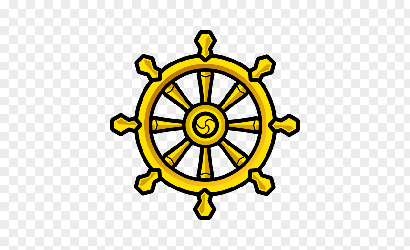 Wheel Of Dharma Ship's Steering PNG