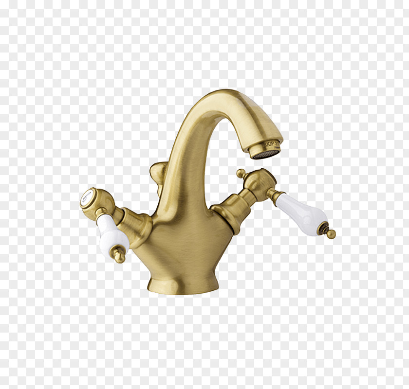 Brass Bateria Bidetowa Sink Bathroom PNG