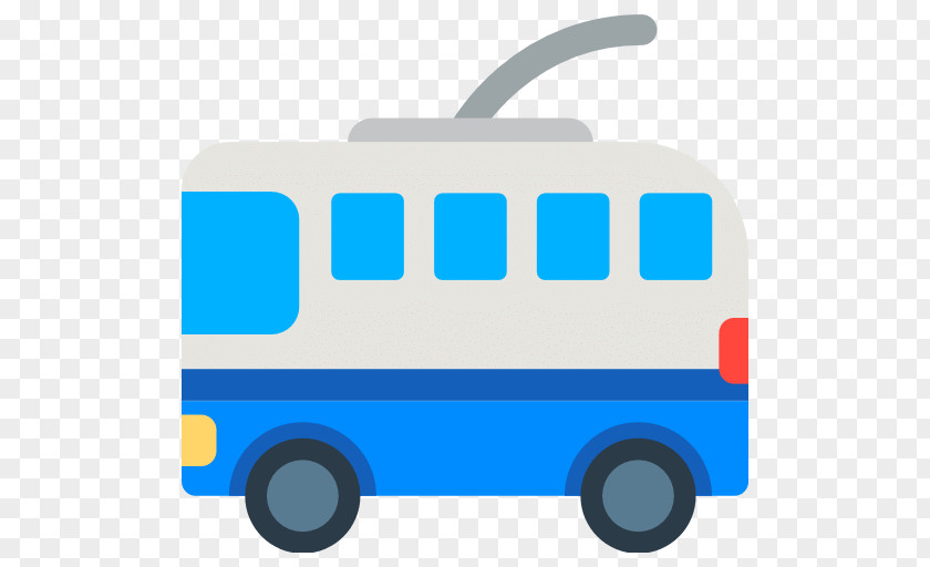 Emoji Trolleybus Motor Vehicle Transport PNG