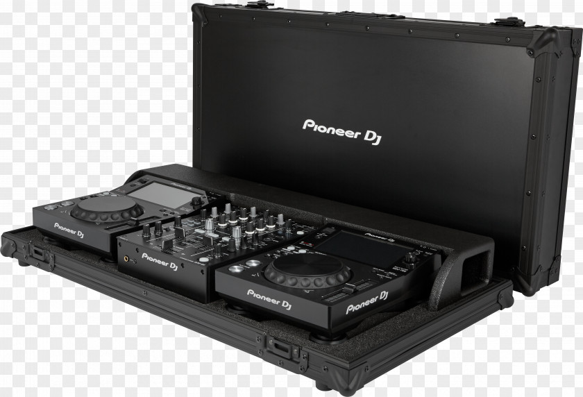 Open Case Disc Jockey Pioneer XDJ-700 Road DJM DJ Controller PNG