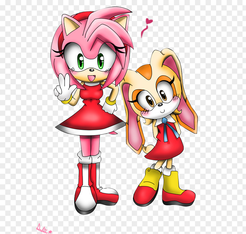 Amy And Cream The Rabbit Sonic Hedgehog Rose PNG