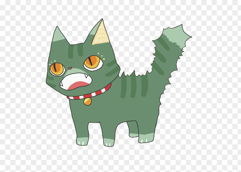 Angry Cat Kitten Whiskers Illustration PNG