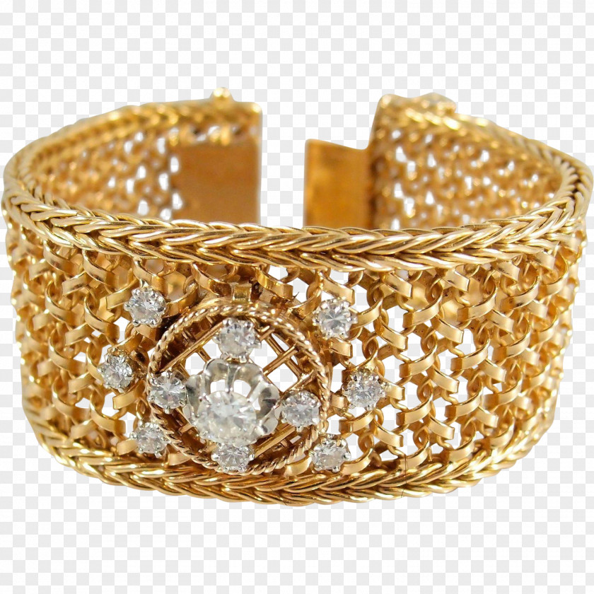 Bracelet Jewellery Gold Bangle Diamond PNG