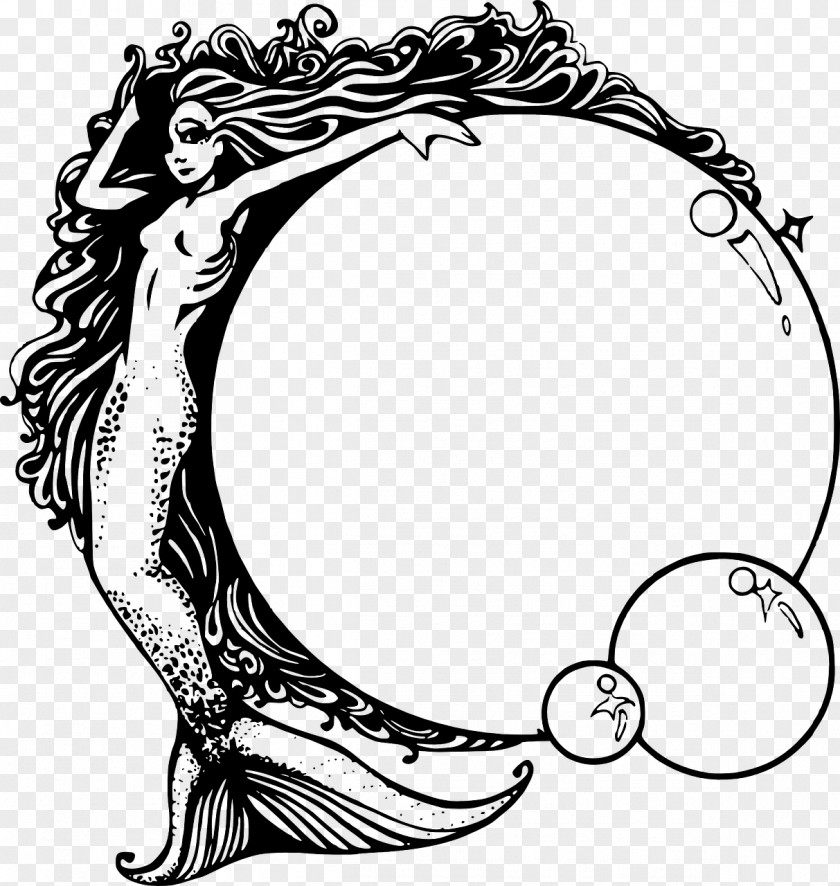 Mermaid Drawing Clip Art PNG