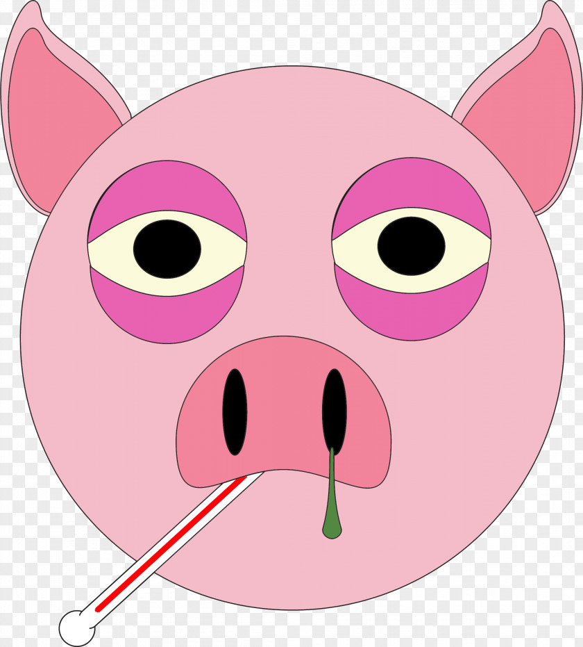 Pig Beach Large White Clip Art PNG
