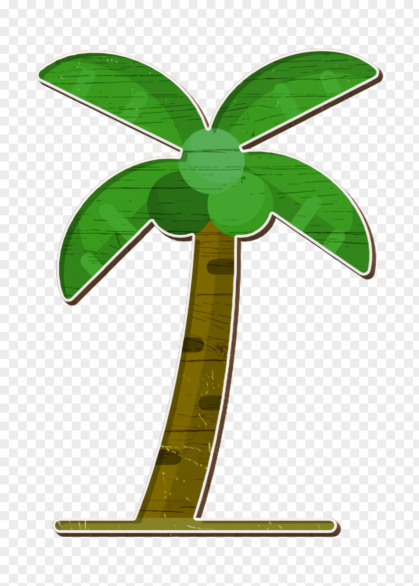 Summer Icon Coconut Tree PNG