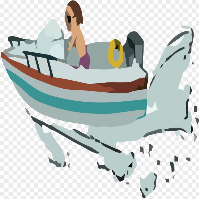 Hand-painted Boats Yacht Clip Art PNG
