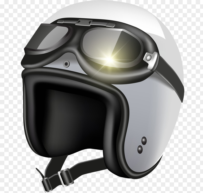 Helmet And Glasses Motorcycle Illustration PNG