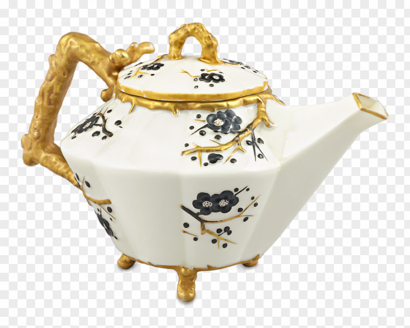 Kettle Teapot Porcelain Belleek Pottery Tableware PNG