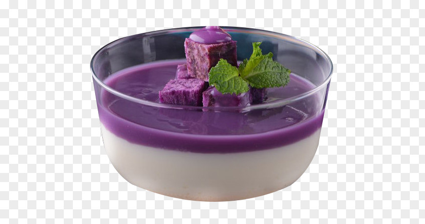 Purple Sweet Potato Pudding Panna Cotta Mango Mousse Cream Crxe8me Caramel PNG