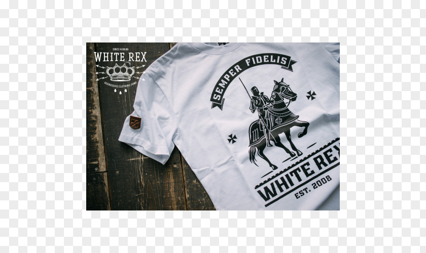 Semper Fidelis White Rex Logovo Veren Time Clothing PNG