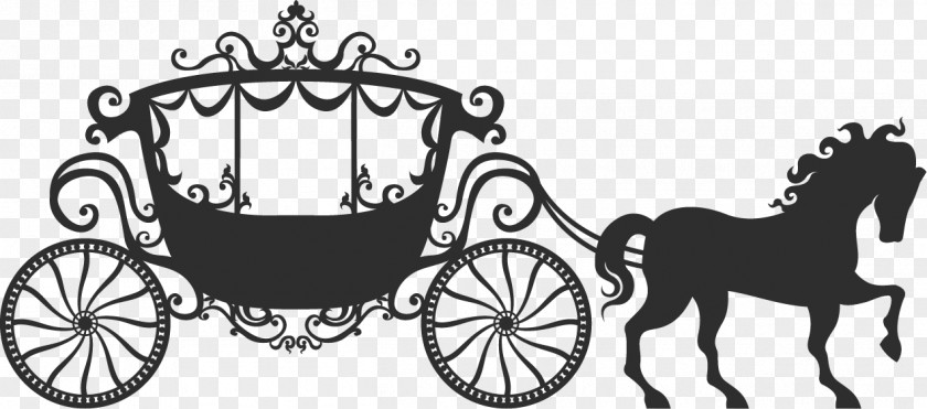 Silhouette Carriage PNG