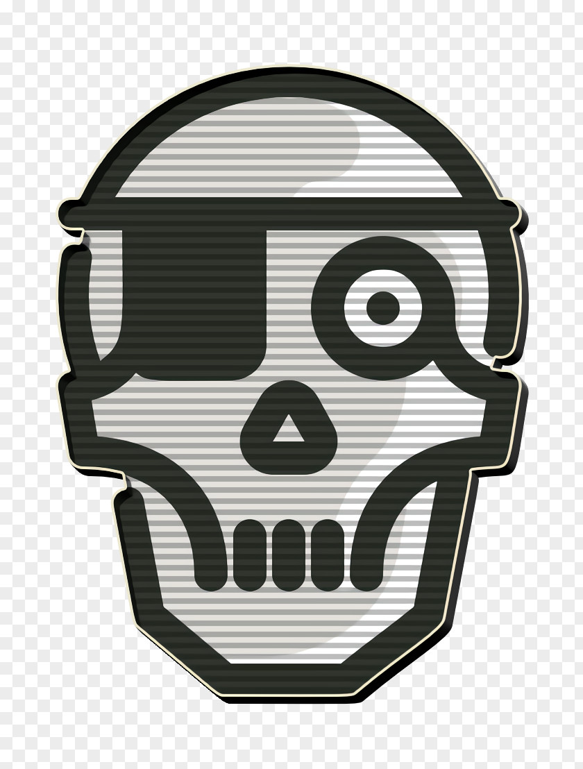 Skull Bone Halloween Icon Pirates Skeleton PNG