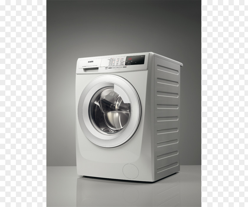 Washing Machin Machines Clothes Dryer AEG L68270FL Laundry PNG