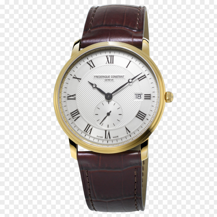 Watch Frederique Constant Slim Line Gents Chronograph Men's Classics Auto Moonphase FC-285S5B6 Clock PNG