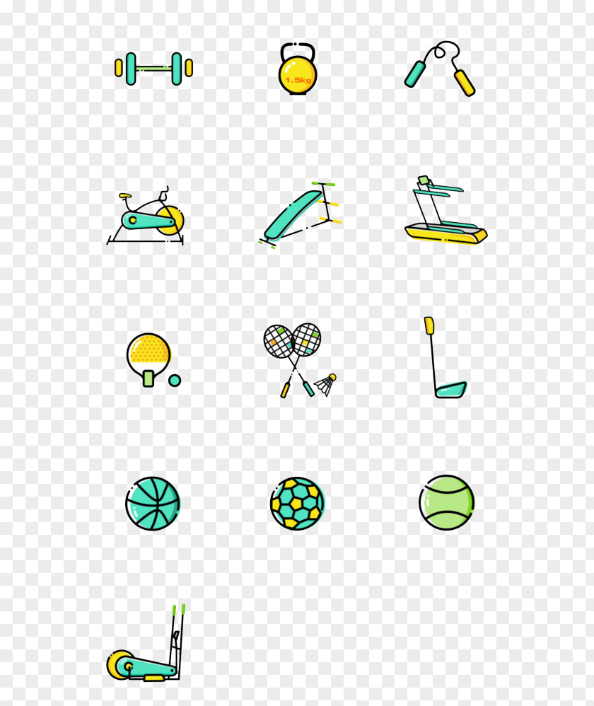 Fitness Equipment User Interface Icon PNG