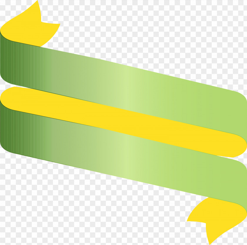 Green Yellow Line Rectangle PNG