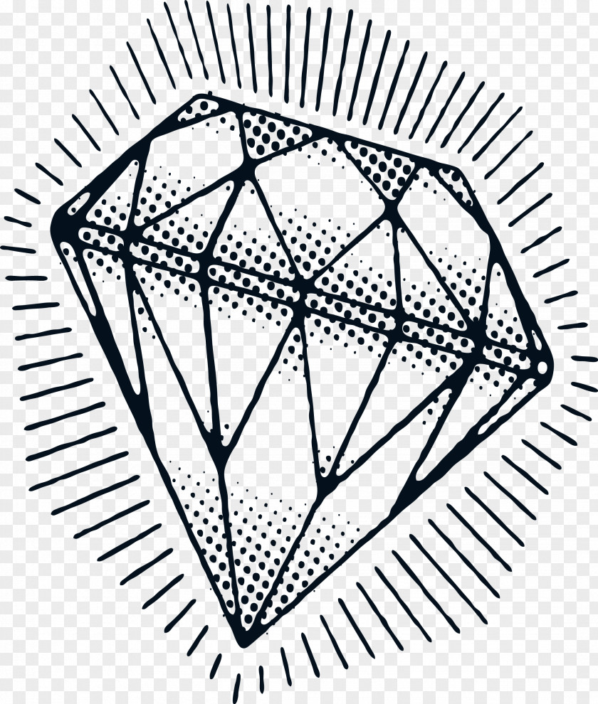 Hand-painted Diamonds Diamond Drawing PNG