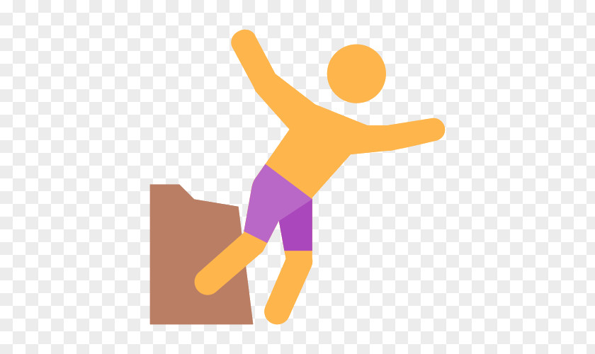 Icon Jumping Off Cliff Vector Graphics Clip Art Image PNG