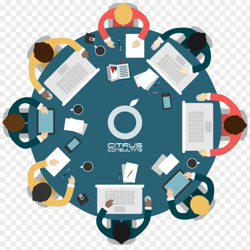Meeting Round Table PNG