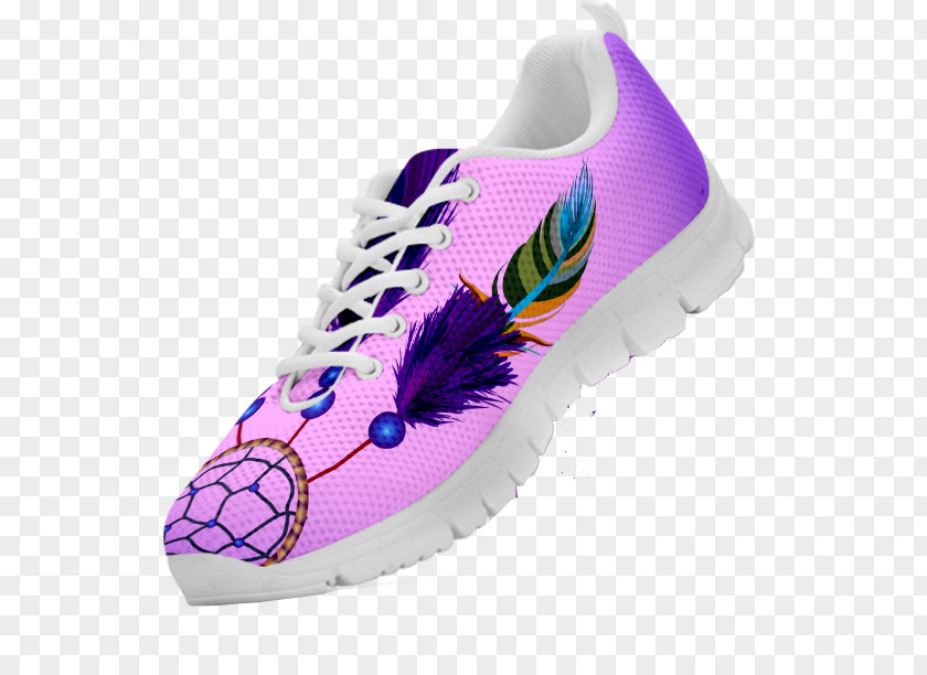 Pink Dreamcatcher Sneakers Shoe High-top Casual Attire PNG